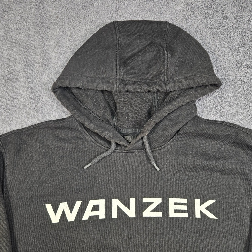 Carhartt Hoodie Mens M Black Good K288 Wanzek Graphic Logo Sleeve Loose Fit - Picture 2 of 13